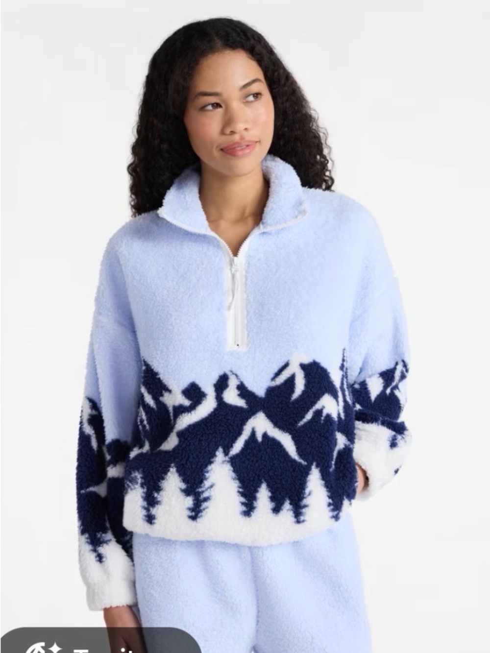No Boundaries Mountain Sherpa Quarter-Zip Pull Over